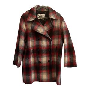 Vintage Outdoors Unlimited London Fog Plaid Wool Coat Large